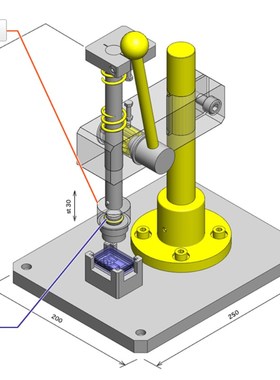 安装用底座 圆法兰通孔型支架单品 CSTF CSTFM 支架单品CSPF