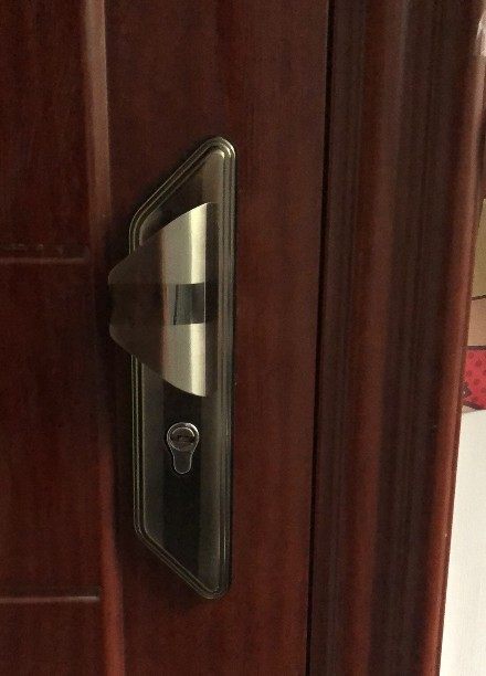 老式防盗门把手曼申14型11齿轮房门把手盼盼防盗门实心加厚配件