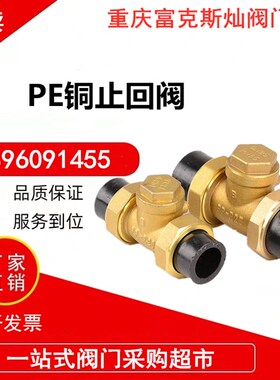 pe铜止回阀热熔单向阀开关止水阀4分20 25 32pe水管逆止阀接头
