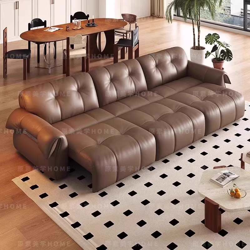 广东佛山实力真皮电动沙发床