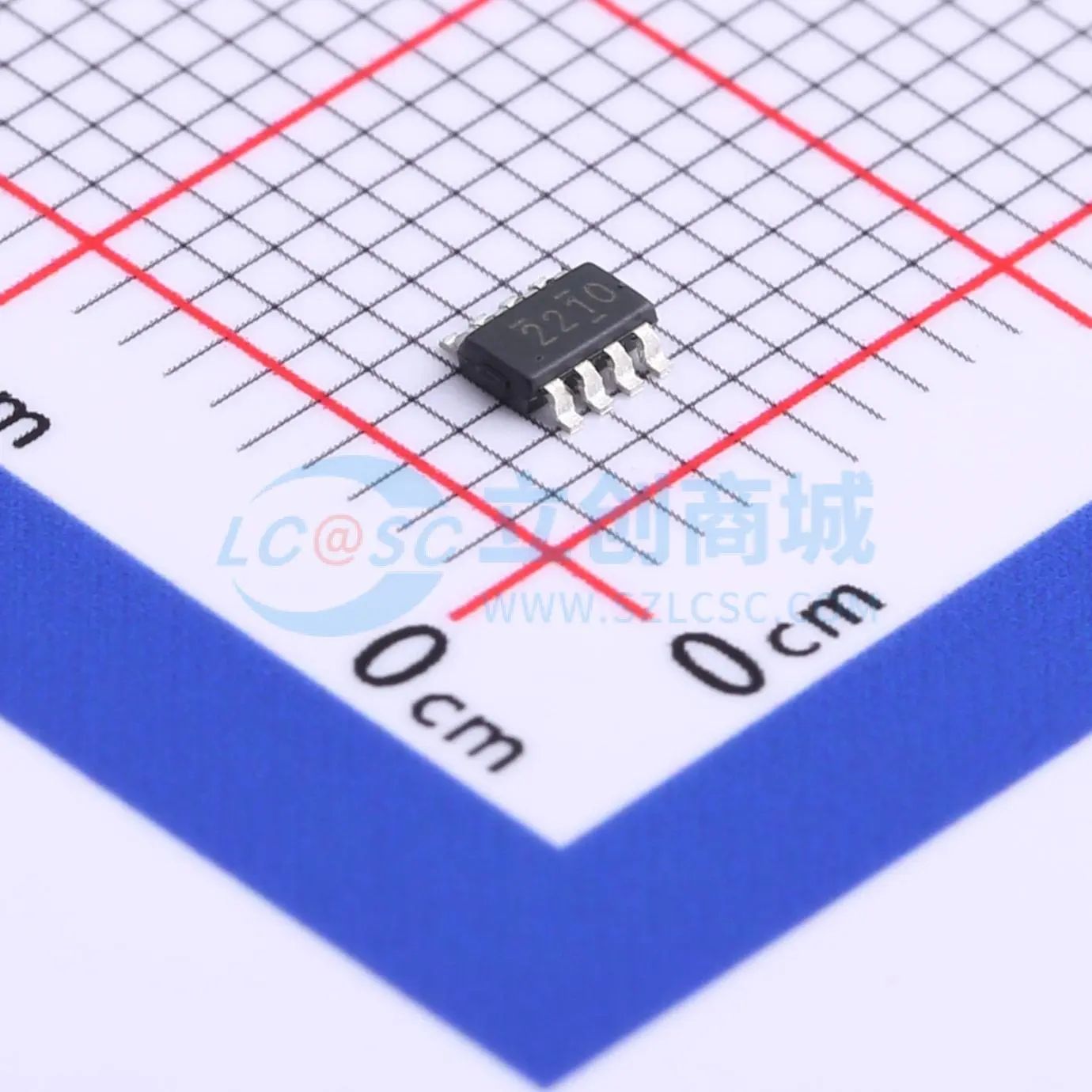 DC-DC电源芯片 TPS562210DDFR TSOT-23-8 2A 降压型 - 实物图