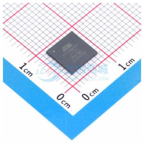 单片机芯片 ATMEGA644A-MU VQFN-44(7x7) 64KB 20MHz
