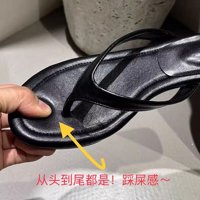 踩屎感拖鞋~2025百搭新款夹人字拖