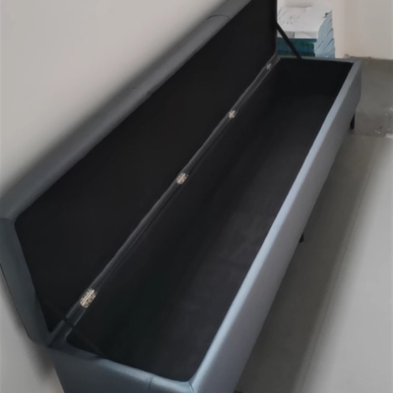 服装店沙发凳带储物n长凳休息鞋店换鞋凳可收纳长条皮椅皮凳子可