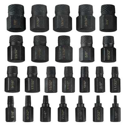 WD25pcs断头螺丝取出器六角柄英制1/8