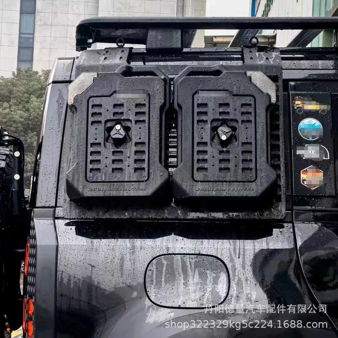适用于20-23款卫士110 90侧窗护甲 外挂式置物架路虎卫士侧窗护甲