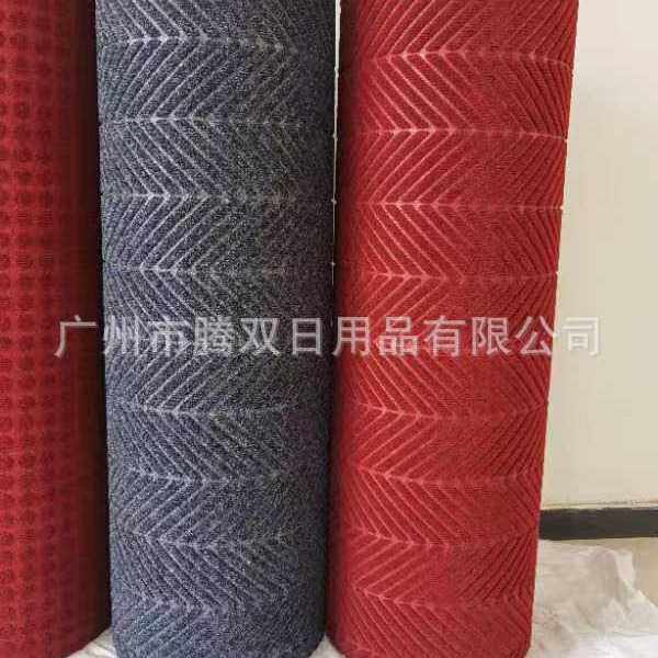 厂家供应 轮胎纹脚垫PVC底丙纶复合地垫餐厅商用场所脚垫