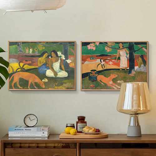 世界名画保罗高更风景油画客厅餐厅小众艺术装饰画卧室床头挂画