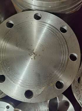 国标碳钢锻打法兰盲板法兰盖 管道盲板堵板 DN40 50 100 200 PN10