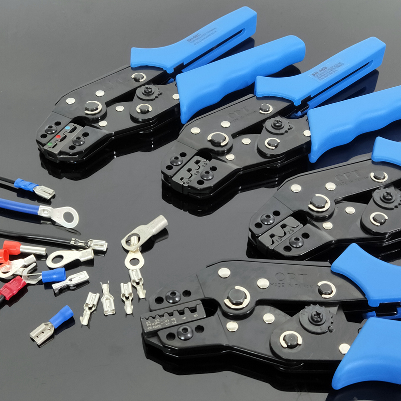 台湾OPT进口压线钳SN-06WF裸端子绝缘欧式连续端子压接钳省力合金