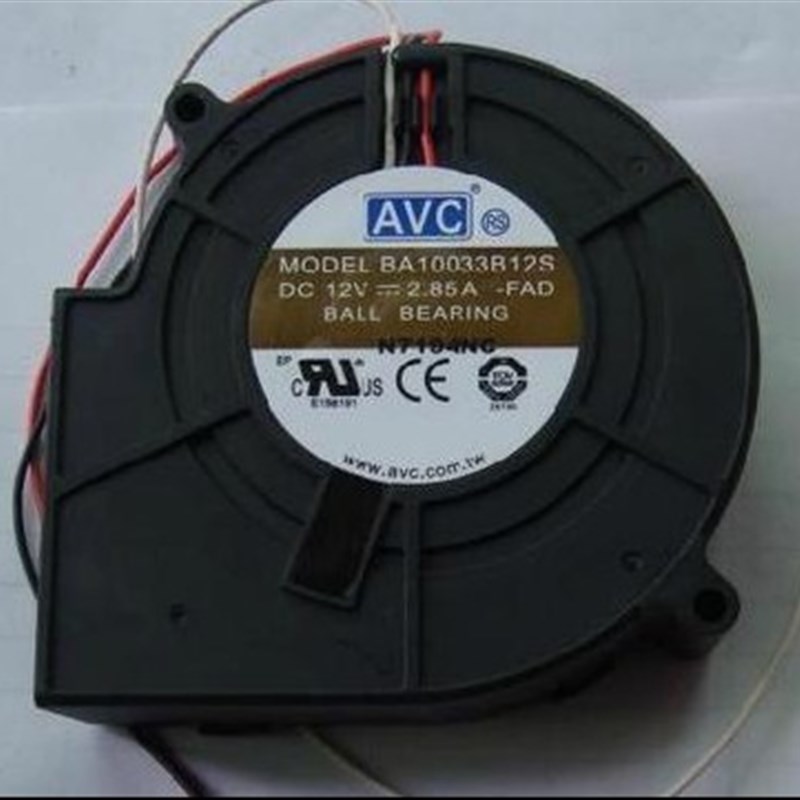 AVC BA10033B12S 9733 12V2.85 A双滚珠大风量风扇离心涡轮鼓风机