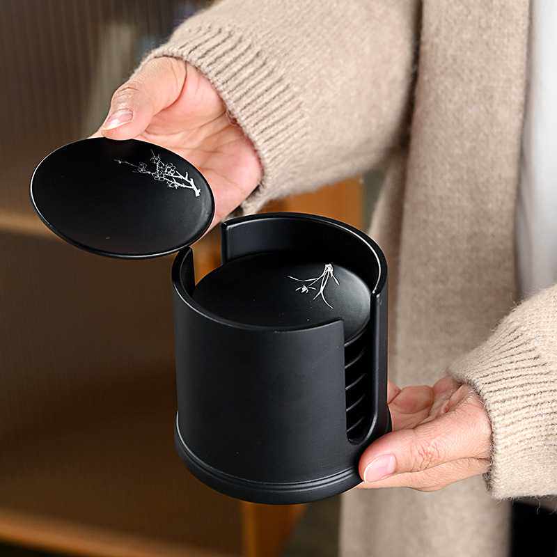 电木茶杯垫功夫茶道茶具隔热垫子杯托日式家用电木组合套装配件