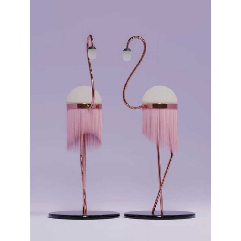 北欧风格后现代简约艺术装饰灯样板房服装店客厅卧室火烈鸟落地灯