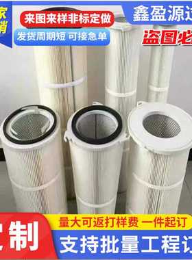 加工定制工业除尘滤筒粉尘煤灰空气过滤器滤芯SYHB净化空气过滤筒