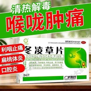 广宇制药冬凌草片24片/盒官方正品治疗清热解毒消肿散结利咽止痛