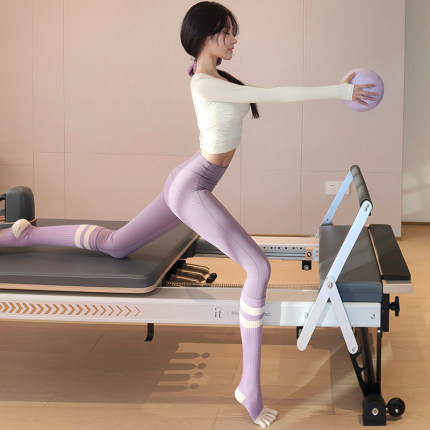 绝美瑜伽服套装普拉提训练服套装带胸垫健身服女秋冬长袖运动上衣