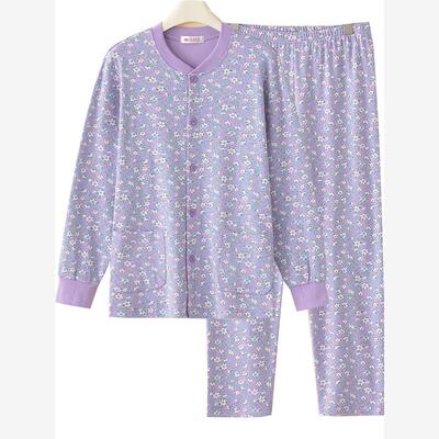 秋冬中老年人女纯棉秋衣