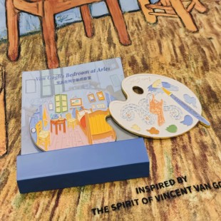 奥赛大展浦东美术馆文创梵高金属旋转冰箱贴世界名画旅游纪念礼物
