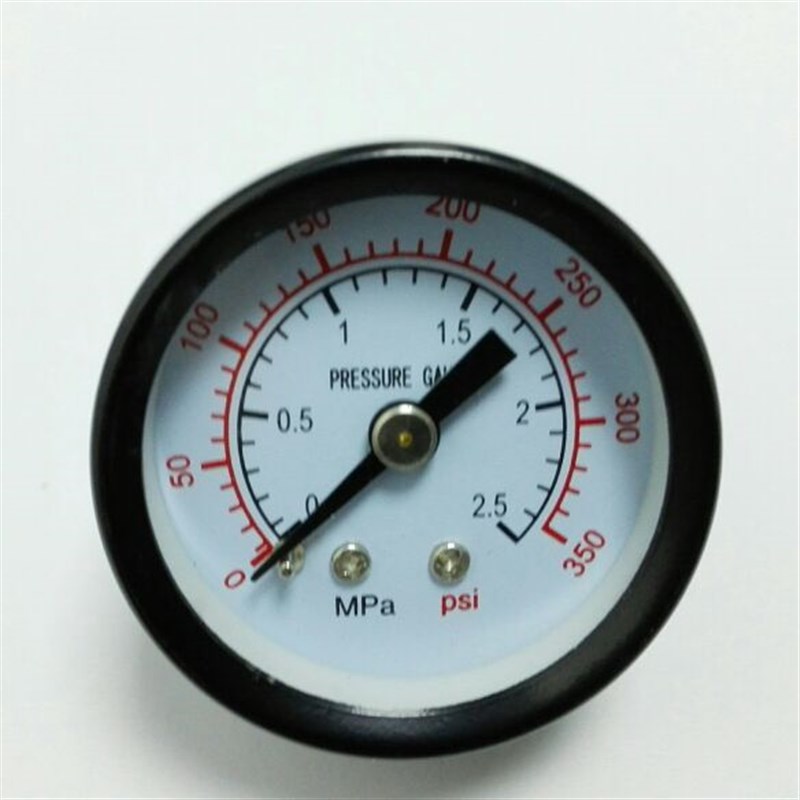 英文 轴向压力表 Y-40Z 0~2.5mpa 350psi 螺纹m10x1 直径40mm