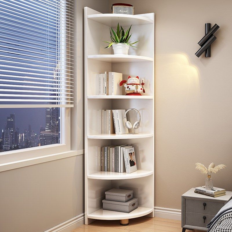 全实木置物架客厅转角收纳架卧室书架餐厅橱柜阳台三角花架墙边柜