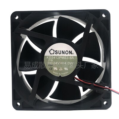 SUNON KD2412PMB3-6A DC 24V 4.0W 建准机柜静音大风量散热风扇
