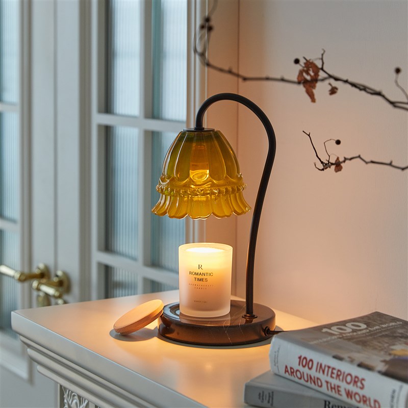 mokamoka香薰融蜡灯丹麦中古床头台灯轻奢室内摆件卧室温馨氛围灯