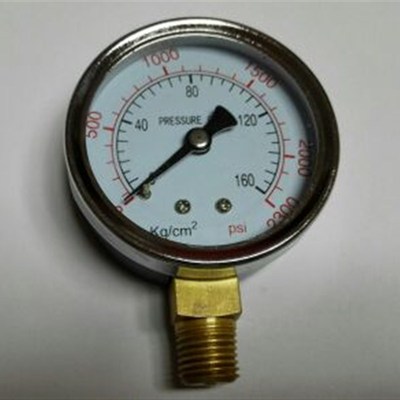 pressure gauge 160kg/C 2300psi 压力表 牙PT1/4 60mm 2.5级