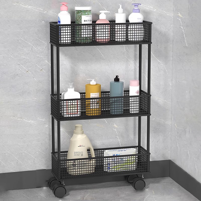 夹缝置物架厨房门后收纳柜夹缝置物架卫生间床头置物架夹缝置物架