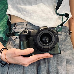 RP皮套R5 R10 R50底座手腕带 R52 适用佳能R62真皮保护套R8