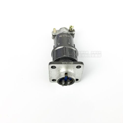 X14J 连接器螺口锁紧工业插头X14K航空插头插座3芯4芯5芯7芯14mm