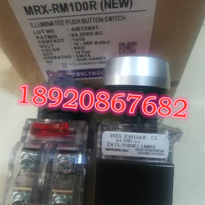 带灯按钮  韩荣nux MRX-AM1D0 MRX-AM1A0 原装全新