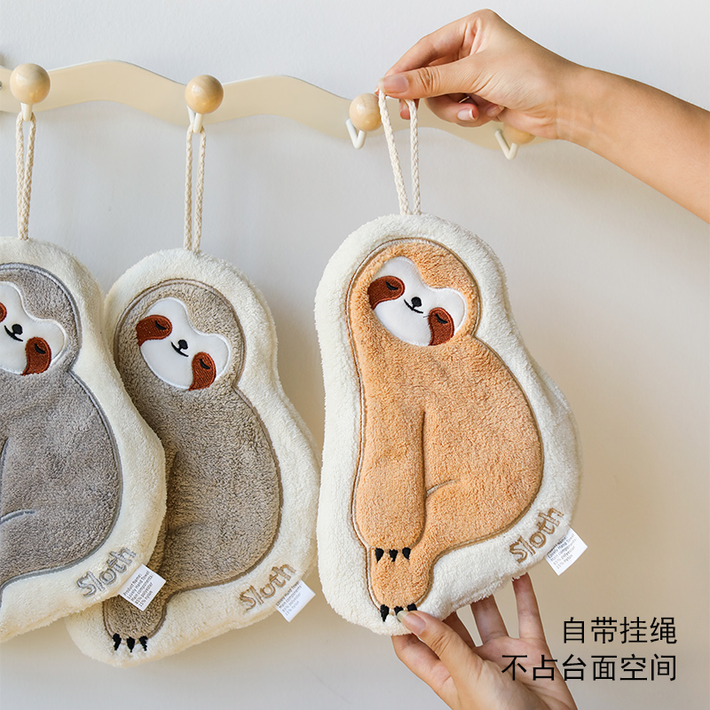 厨房擦手巾加厚夹棉超吸水卡通擦手布挂式毛巾洗手抹檫搽手帕子