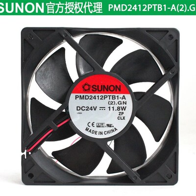 原装SUNON建准PMD2412PTB1-A(2).GN12025 24V11.8W变频器散热风扇