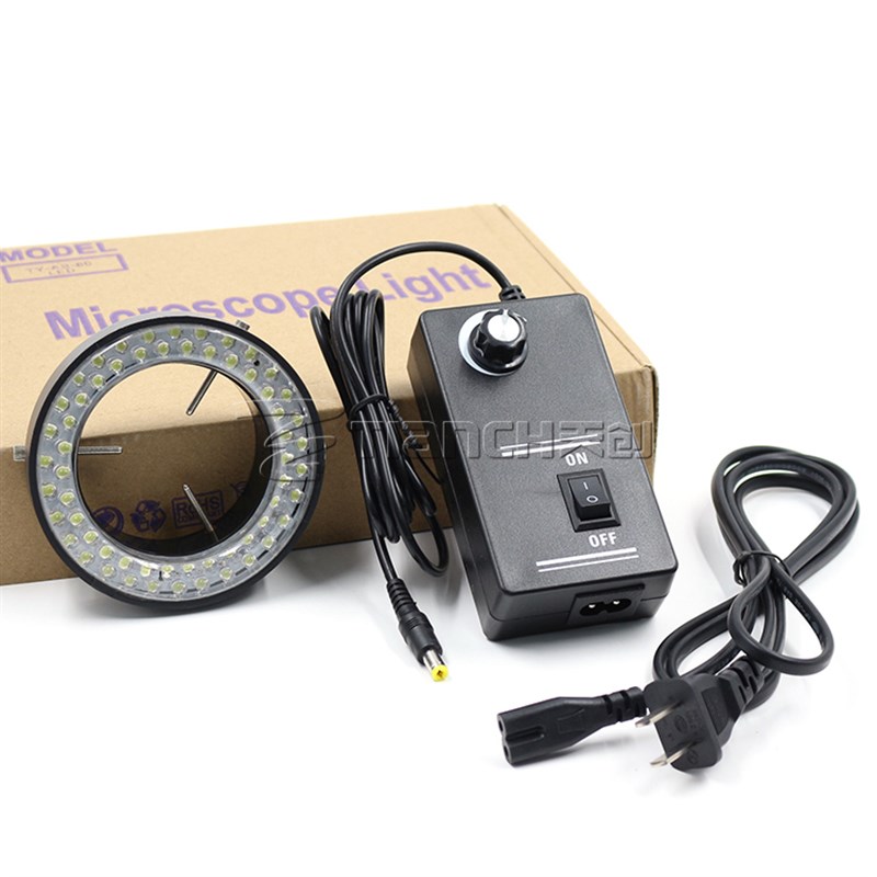 60颗LED内径60MM显微镜光源灯源 体视电子显微镜可调环形光源