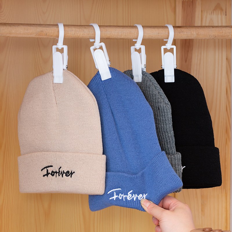 挂帽子的收纳神器宿舍免打孔收纳架夹挂钩挂架衣柜壁挂架子帽子架