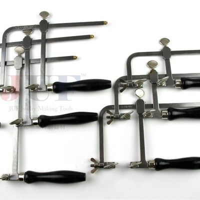 德国NIQUA黑柄活动锯弓 可调松紧 木工珠宝拉花手工锯DIY曲线锯