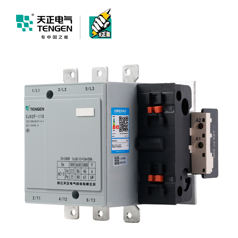 TENGEN天正 CJX2F-115A 交流接触器 CDC6 NC2 LC1 115A 220V 380V