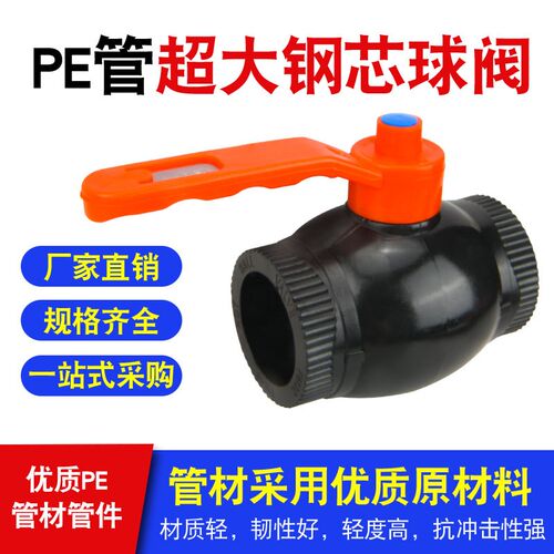 pe管热熔接头配件自来水管阀门双活接头钢芯球阀开关202532405063