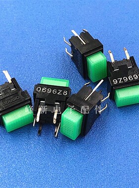 A3EJ-1010日本带灯按钮开关直插6脚带帽轻触开关按键复位迷你