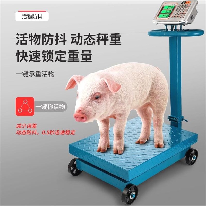 德国进口大红鹰600公斤可折叠电子秤500公斤磅秤300公斤轮子秤电