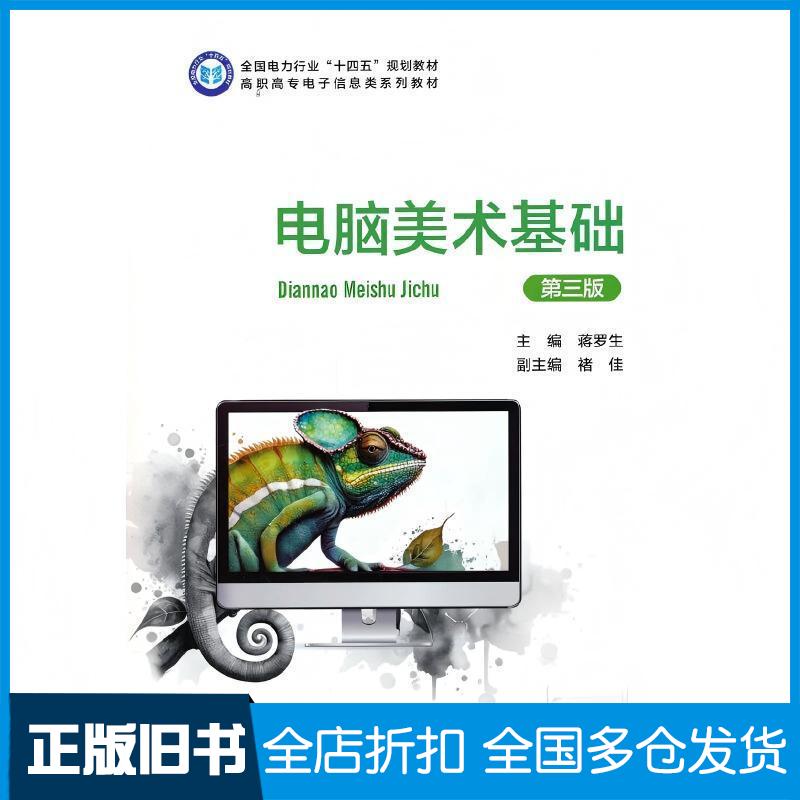 正版旧书电脑美术基础蒋罗生褚佳中国电力出版社9787519887490