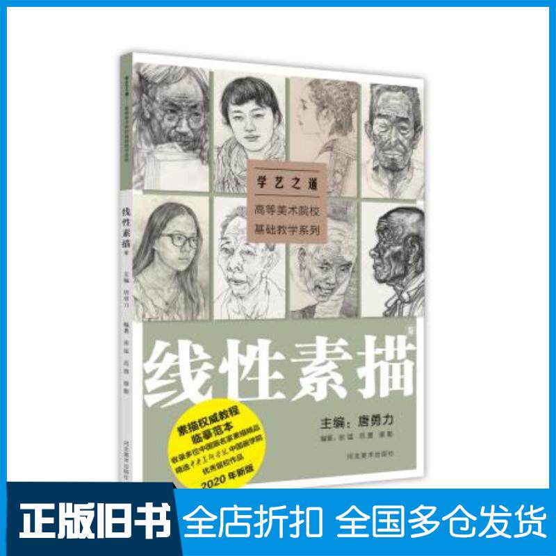 正版旧书学艺之道:高等美术院校基础教学系列.线性素描卷本书主编河北美术出版社9787531089131