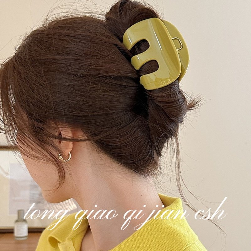 复古简约胖墩M型中号抓夹小仙女