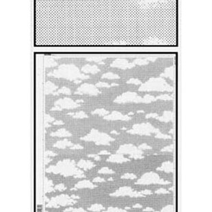 DL灵猫网点纸漫画低黏度胶网幅面背景天空渐变(单张)