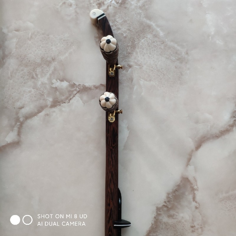 秦腔板胡杆 红木 鸡翅木板胡杆 扁杆带滑道千金 歌曲 秦腔板胡用