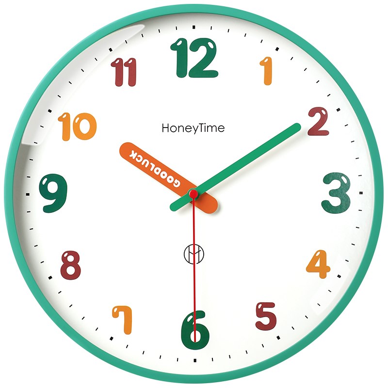 简约现代小挂钟免打孔客厅家用挂墙石英钟静音卧室2024新款时钟表