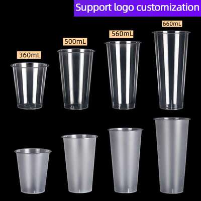 90 caliber disposable milk tea cup Injection molded cup