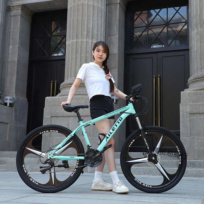 山地车自行车男款女变速成人上班骑学生公路越野减震碟刹轻便单车