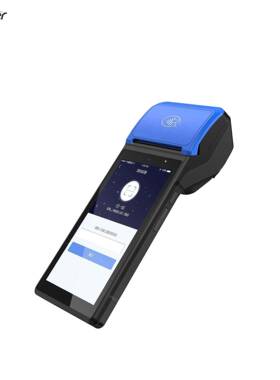 捷宝安卓12手持pos5.5寸便携式收银机带58mm热敏打印