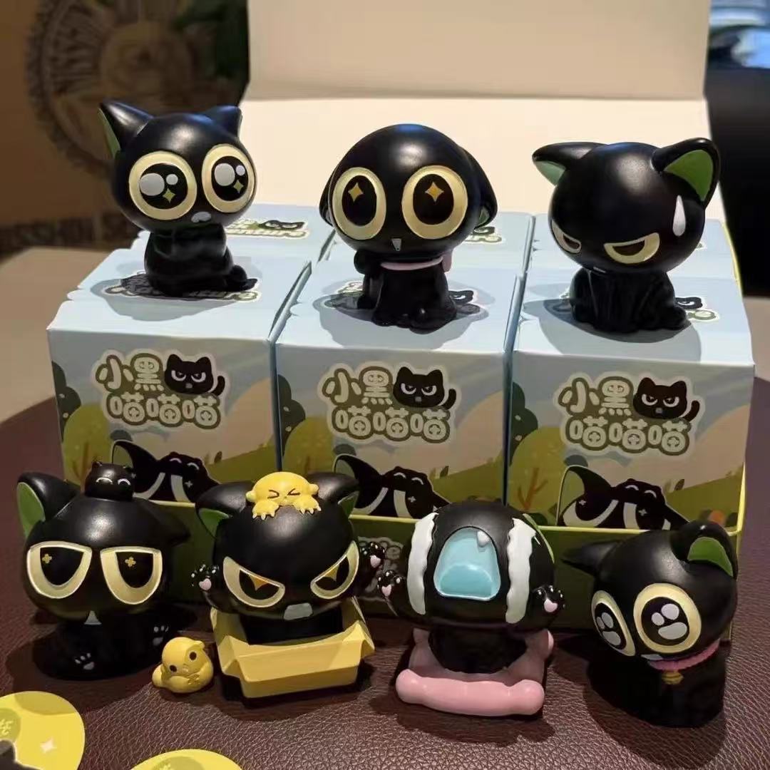 可爱罗小黑喵喵喵树脂工艺品盲盒